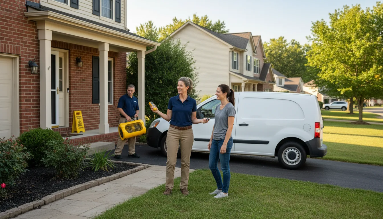 Water restoration image for Water Damage & Restoration Services in Savoy, TX